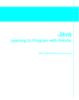 Ebook Java Learning to Program with Robots - Byron Weber Becker